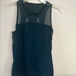 Women's Sheer Black Tank Top